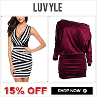 Luvyle Inc Asymmetric Hem Slit Party Dress